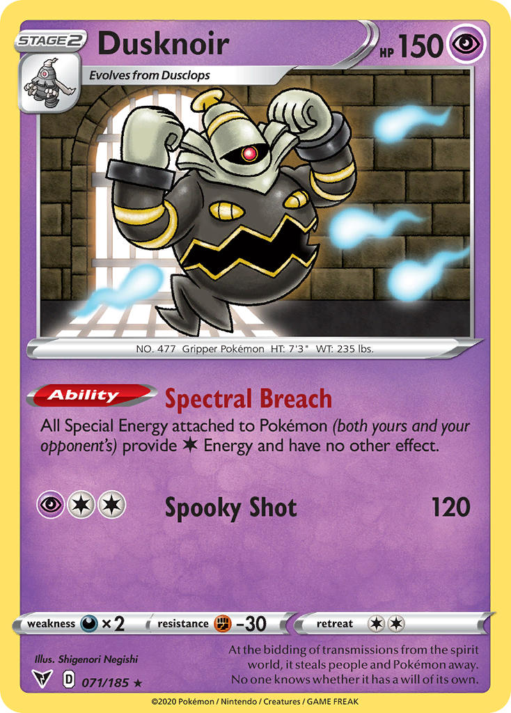 Dusknoir⁣ - Vivid Voltage⁣ (Holo Rare)⁣ [71] English / Near Mint / Normal