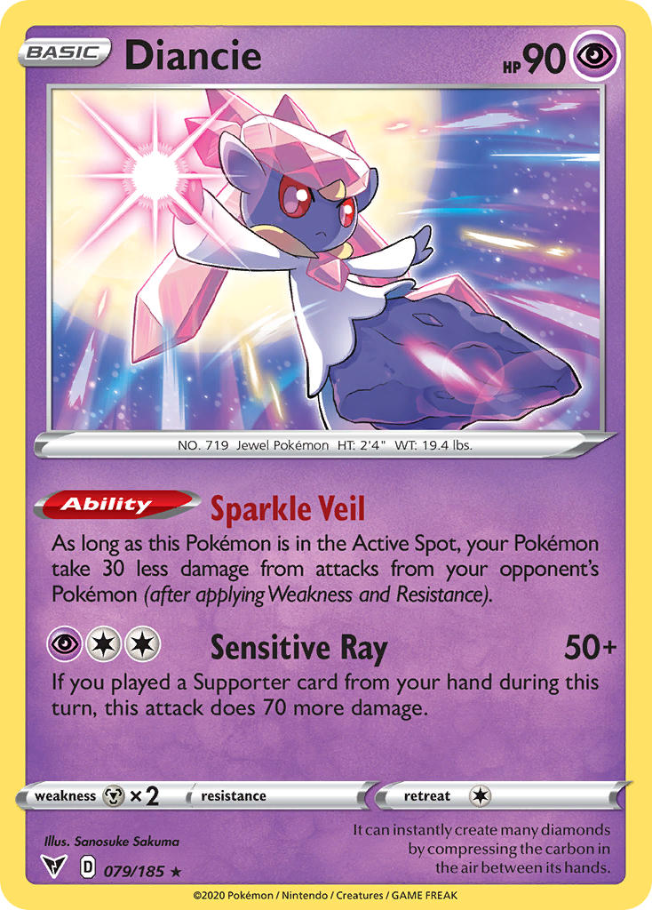 Diancie⁣ - Vivid Voltage⁣ (Holo Rare)⁣ [79] English / Near Mint / Normal