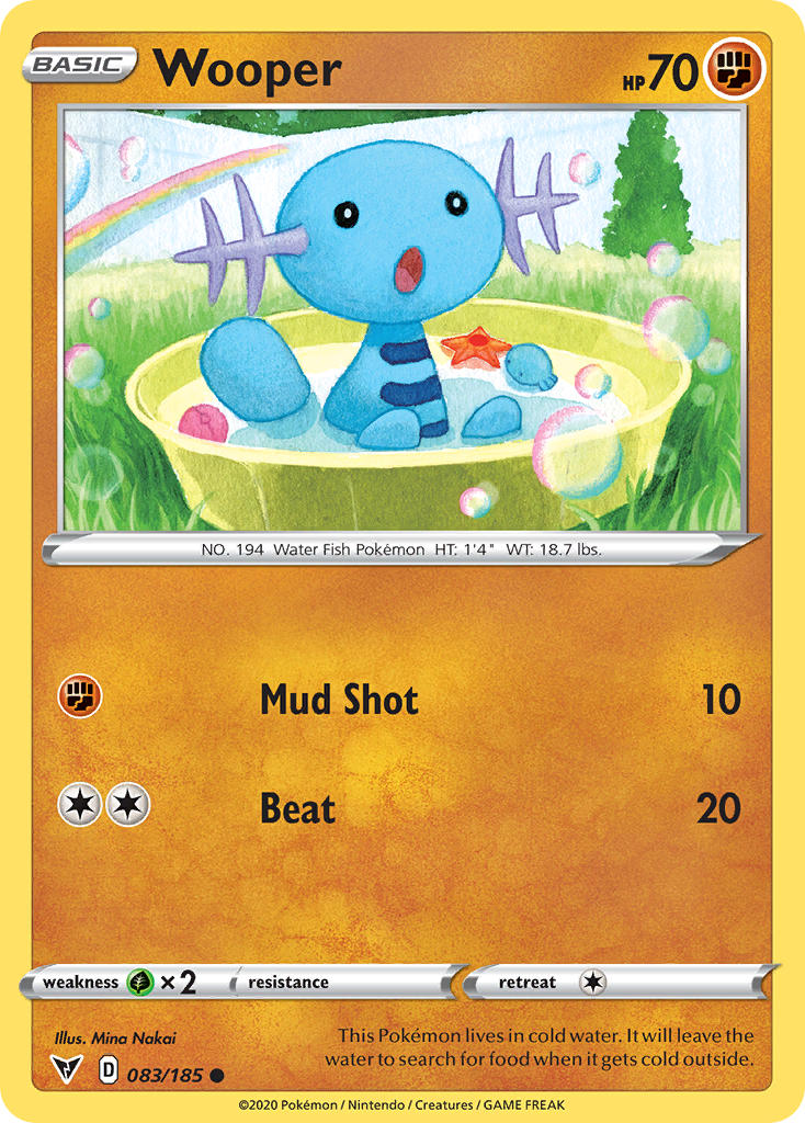 Wooper⁣ - Vivid Voltage⁣ (Common)⁣ [83] English / Near Mint / Normal