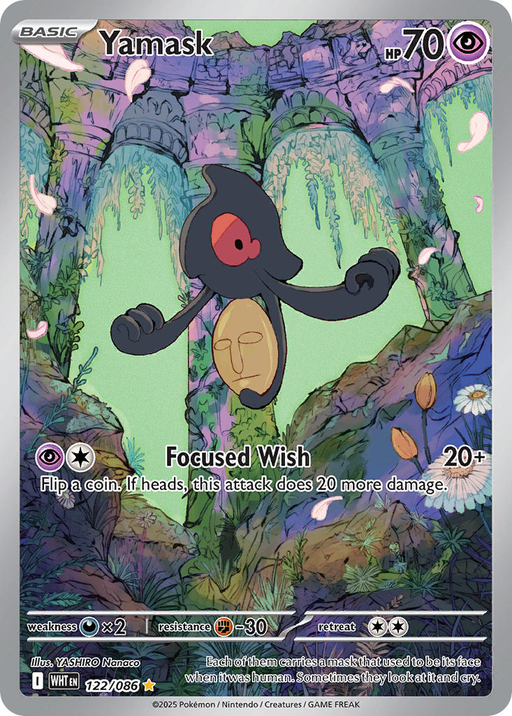 Yamask⁣ - White Flare⁣ (Illustration Rare)⁣ [122] English / Near Mint / Normal