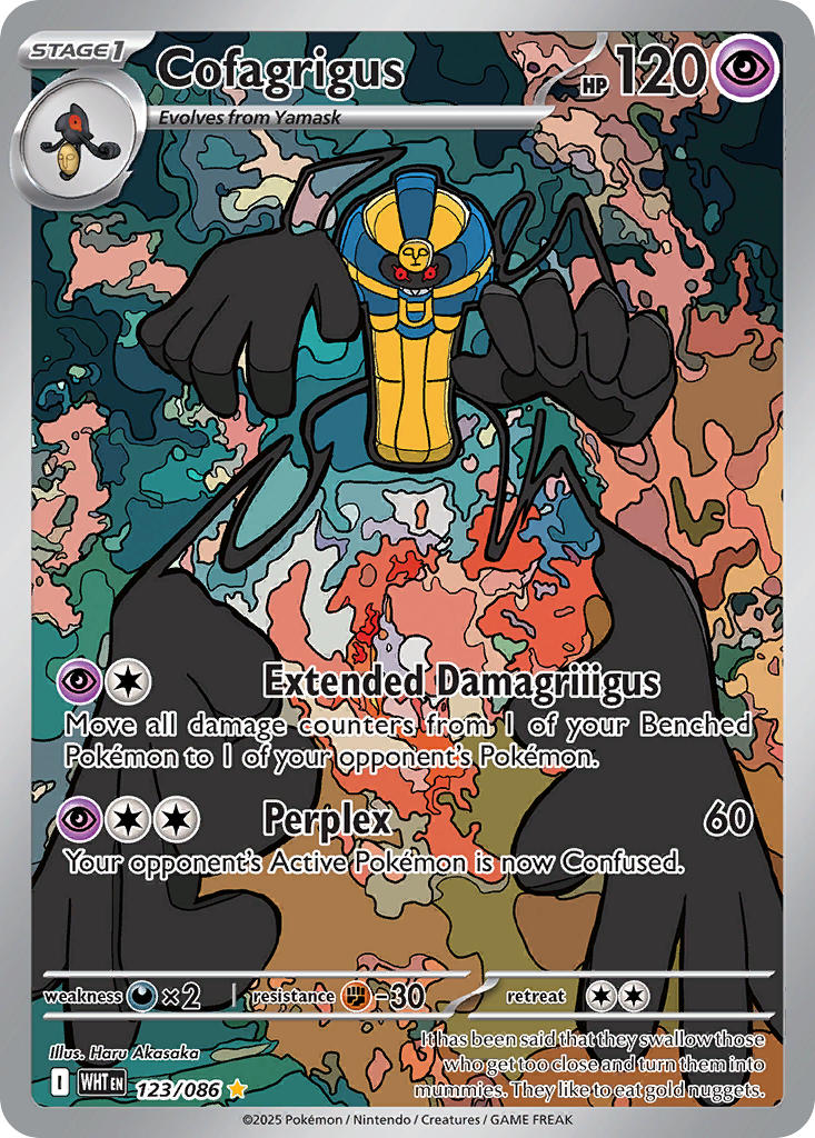 Cofagrigus⁣ - White Flare⁣ (Illustration Rare)⁣ [123] English / Near Mint / Normal