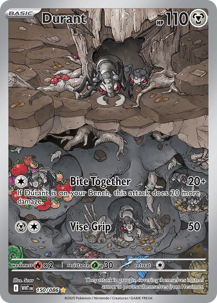 Durant⁣ - White Flare⁣ (Illustration Rare)⁣ [150] English / Near Mint / Normal