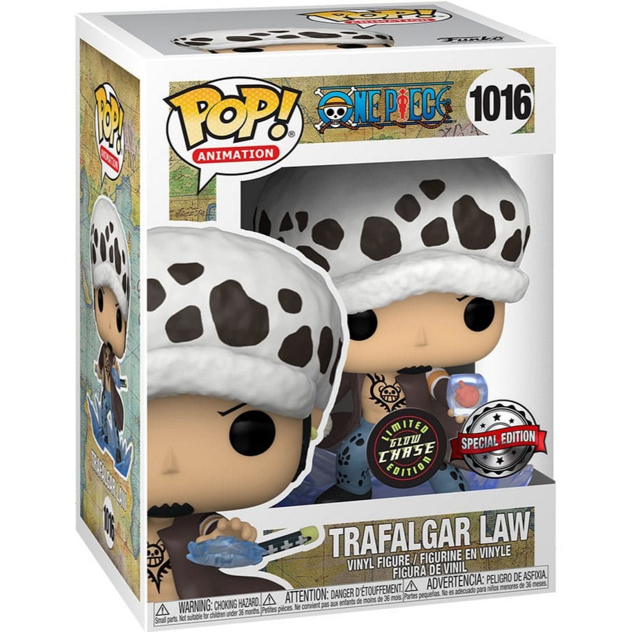 Funko POP One Piece Trafalgar Law Glows in the Dark Chase Figur