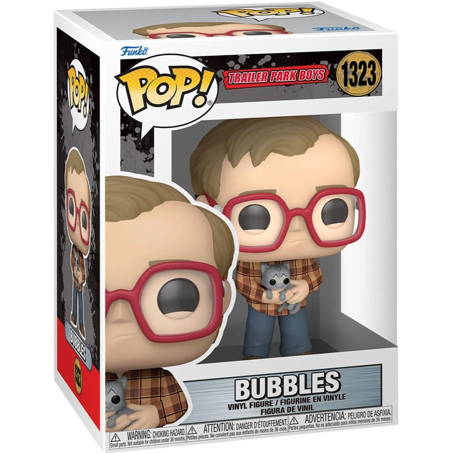 Funko POP! - Trailer Park Boys: Bubbles with Cat #1323 Action- Og Legetøjsfigurer Funko