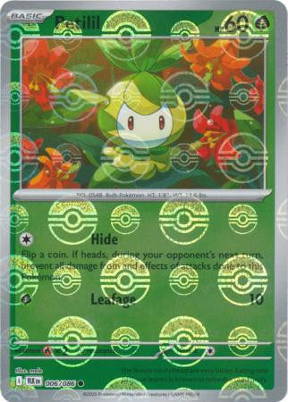 Petilil⁣ - Black Bolt: Poké Ball Foil (Common)⁣ [006] English / Near Mint / Reverse-Holo Normal