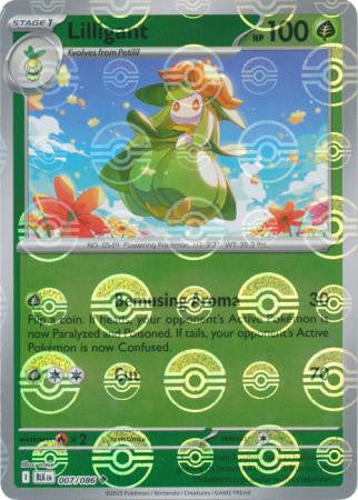 Lilligant⁣ - Black Bolt: Poké Ball Foil (Uncommon)⁣ [007] English / Near Mint / Reverse-Holo Normal
