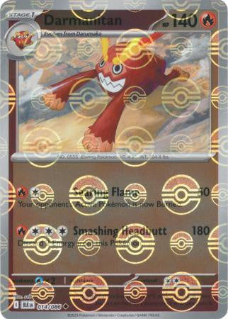 Darmanitan⁣ - Black Bolt: Poké Ball Foil (Uncommon)⁣ [014] English / Near Mint / Reverse-Holo Normal