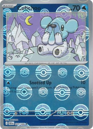 Cubchoo⁣ - Black Bolt: Poké Ball Foil (Common)⁣ [025] English / Near Mint / Reverse-Holo Normal