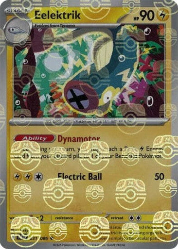 Eelektrik⁣ - Black Bolt: Master Ball Foil (Uncommon)⁣ [031] English / Near Mint / Reverse-Holo Normal