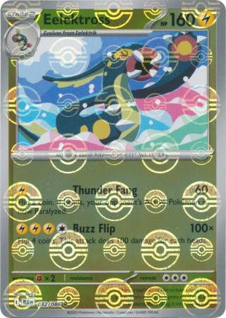 Eelektross⁣ - Black Bolt: Poké Ball Foil (Uncommon)⁣ [032] English / Near Mint / Reverse-Holo Normal
