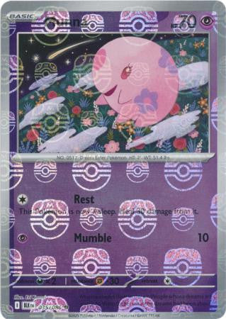 Munna⁣ - Black Bolt: Master Ball Foil (Common)⁣ [035] English / Near Mint / Reverse-Holo Normal