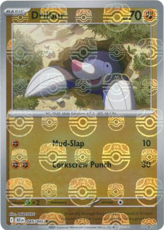 Drilbur⁣ - Black Bolt: Master Ball Foil (Common)⁣ [045] English / Near Mint / Reverse-Holo Normal