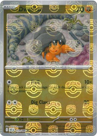 Dwebble⁣ - Black Bolt: Master Ball Foil (Common)⁣ [051] English / Near Mint / Reverse-Holo Normal