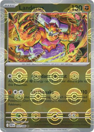 Landorus⁣ - Black Bolt: Poké Ball Foil (Rare)⁣ [053] English / Near Mint / Reverse-Holo Normal