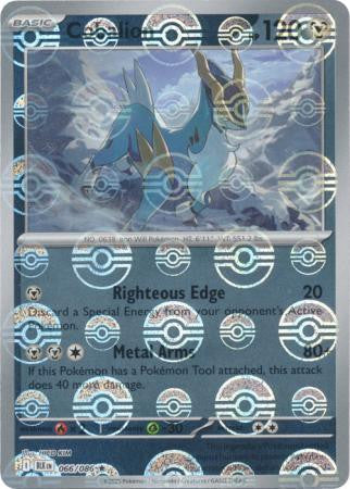Cobalion⁣ - Black Bolt: Poké Ball Foil (Rare)⁣ [066] English / Near Mint / Reverse-Holo Normal