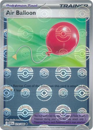 Air Balloon⁣ - Black Bolt: Poké Ball Foil⁣ (Uncommon)⁣ [079] English / Near Mint / Reverse-Holo Normal