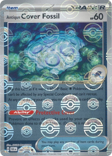 Antique Cover Fossil⁣ - Black Bolt: Poké Ball Foil⁣ (Common)⁣ [080] English / Near Mint / Reverse-Holo Normal