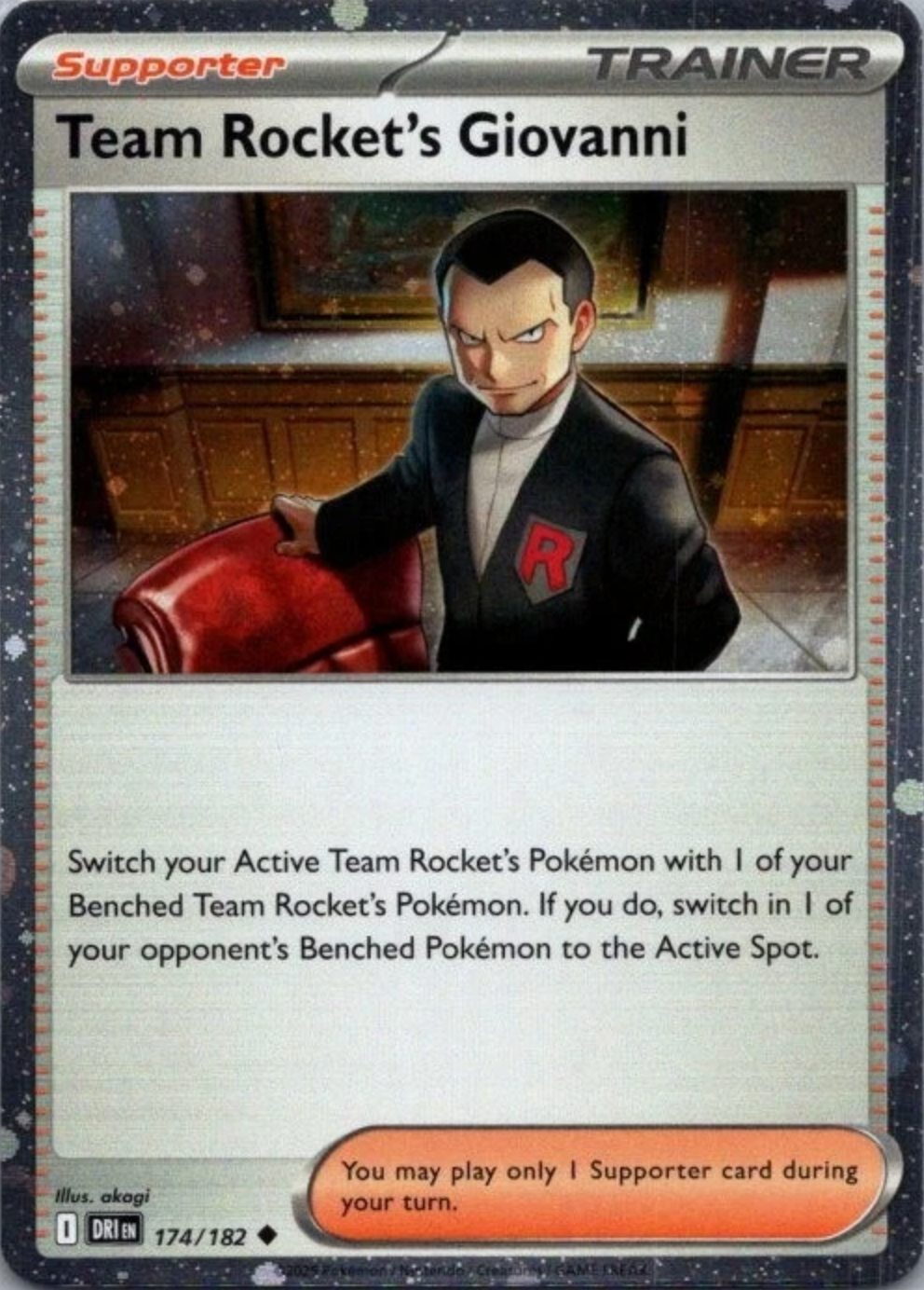 Team Rocket's Giovanni - Destined Rivals (Holo Promo) [174] Kortspil