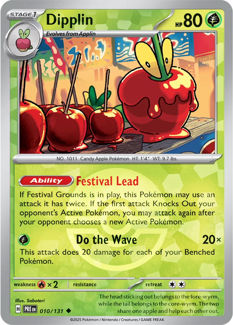 Dipplin - Prismatic Evolutions: Poké Ball Foil (Uncommon) [010] Kortspil