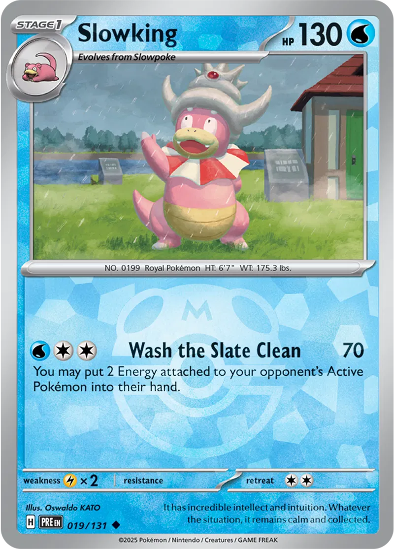 Slowking - Prismatic Evolutions: Master Ball Foil (Uncommon) [019] Kortspil