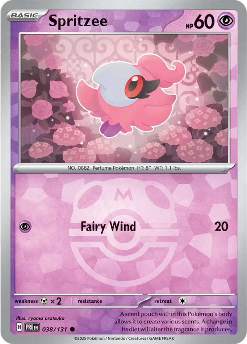 Spritzee - Prismatic Evolutions: Master Ball Foil (Common) [038] Kortspil