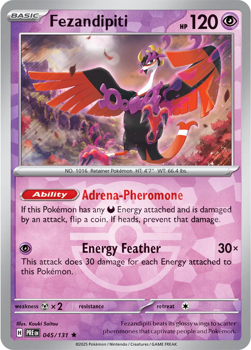 Fezandipiti - Prismatic Evolutions: Master Ball Foil (Rare) [045] Kortspil
