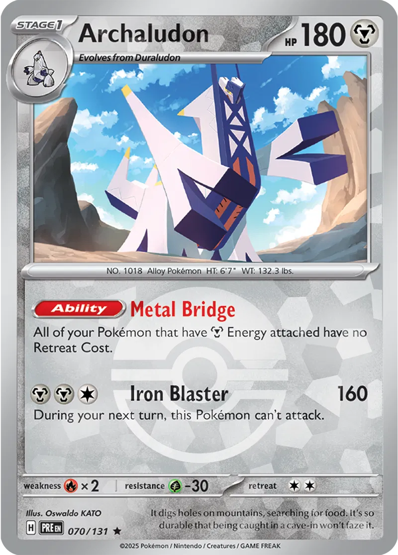 Archaludon - Prismatic Evolutions: Poké Ball Foil (Rare) [070] Kortspil