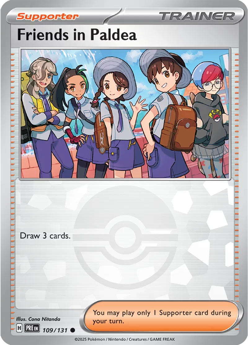 Friends in Paldea - Prismatic Evolutions: Poké Ball Foil (Common) [109] Kortspil