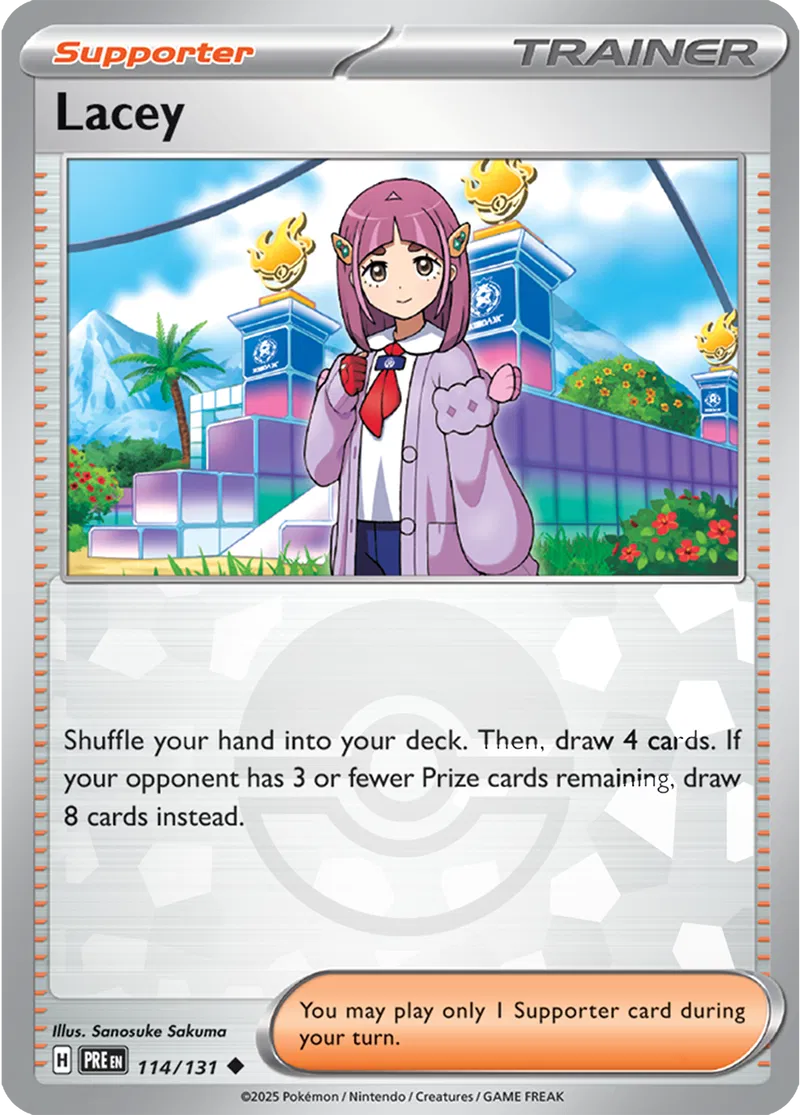 Lacey - Prismatic Evolutions: Poké Ball Foil (Uncommon) [114] Kortspil