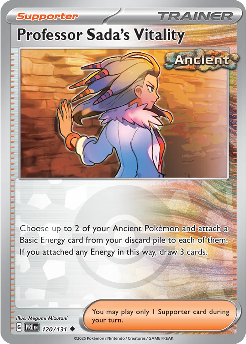 Professor Sada's Vitality - Prismatic Evolutions: Poké Ball Foil (Uncommon) [120] Kortspil