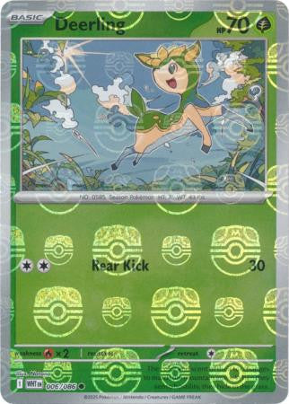 Deerling⁣ - White Flare: Additionals⁣ (Common)⁣ [006] English / Near Mint / Reverse-Holo Normal