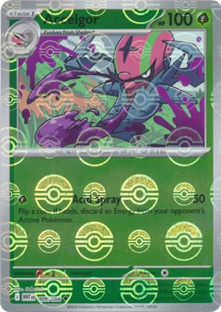 Accelgor⁣ - White Flare: Poké Ball Foil⁣ (Uncommon)⁣ [009] English / Near Mint / Reverse-Holo Normal