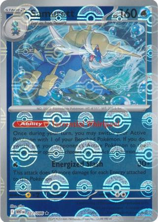 Samurott⁣ - White Flare: Poké Ball Foil⁣ (Rare)⁣ [023] English / Near Mint / Reverse-Holo Normal