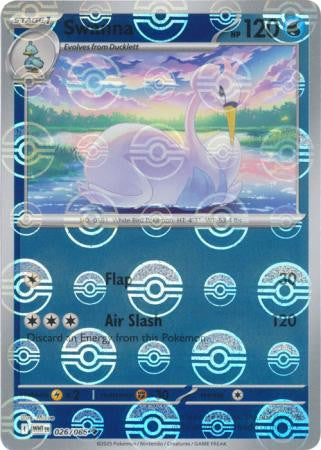 Swanna⁣ - White Flare: Poké Ball Foil⁣ (Uncommon)⁣ [026] English / Near Mint / Reverse-Holo Normal