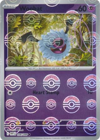 Woobat⁣ - White Flare: Poké Ball Foil⁣ (Common)⁣ [036] English / Near Mint / Reverse-Holo Normal