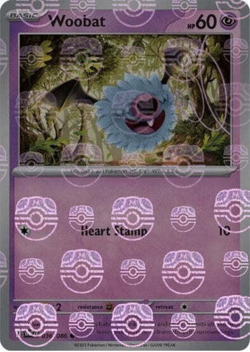 Woobat⁣ - White Flare: Additionals⁣ (Common)⁣ [036] English / Near Mint / Reverse-Holo Normal