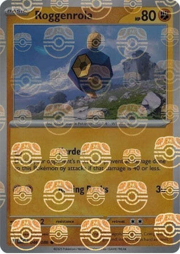 Roggenrola⁣ - White Flare: Additionals⁣ (Common)⁣ [046] English / Near Mint / Reverse-Holo Normal