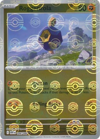 Roggenrola⁣ - White Flare: Poké Ball Foil⁣ (Common)⁣ [046] English / Near Mint / Reverse-Holo Normal