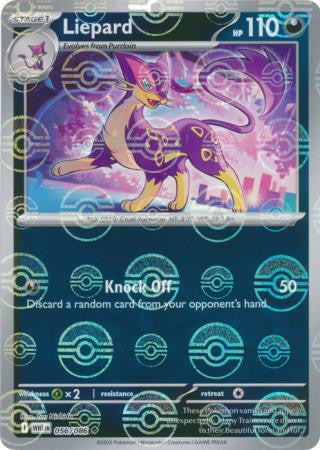 Liepard⁣ - White Flare: Poké Ball Foil⁣ (Uncommon)⁣ [056] English / Near Mint / Reverse-Holo Normal
